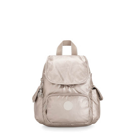 Kipling City Pack Mini Metallic Ryggsäck Beige | SE 1724HA